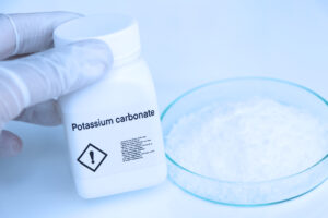 Potassium carbonate, K₂CO₃, chemical