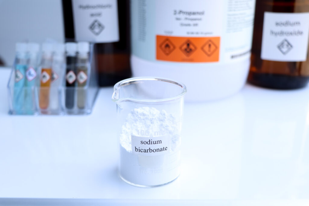 sodium bicarbonate , chemical, NaHCO₃